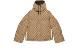 Doudoune sans manche matelassée en toile de coton GG