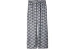 Pantaloni in twill di seta GG