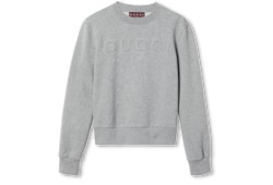 Sweatshirt aus Baumwolljersey mit Prägung