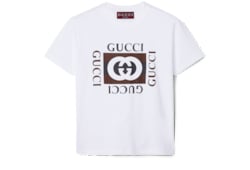 T-shirt in jersey di cotone stampato