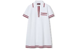 Polokleid mit Web-Besatz