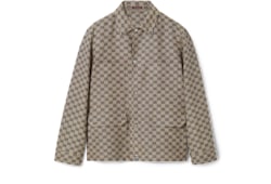 Veste en toile en mélange de lin GG