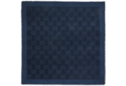 Chal de seda y lana de jacquard con GG