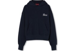 Felpa in jersey di cotone con cappuccio