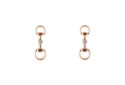 Boucles d’oreilles diamants Gucci Horsebit or 18k
