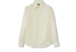 Bluse aus GG Seiden-Crêpe