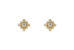 Gucci Flora diamond 18k stud earrings