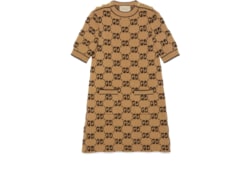 Robe en jacquard de laine bouclée GG