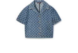Top in denim GG jacquard