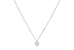 สร้อยคอ Gucci Heart necklace with Interlocking G