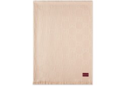 GG wool and silk blanket