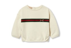 Baby-Sweatshirt aus Baumwolle mit Web