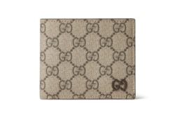 Portefeuille GG à rabat intérieur marron