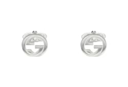 Gemelli Gucci Interlocking in argento