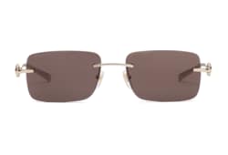 Rectangular frame sunglasses