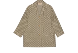 Camicia in seta GG Supreme