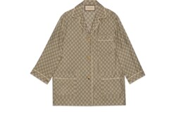 Chemise en soie GG Supreme