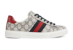 Zapatilla Gucci Ace con tribanda Web de mujer