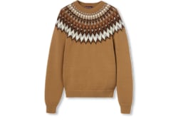 Pullover aus Wolljacquard mit Norwegermuster