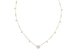 Gucci Interlocking diamond 18k necklace