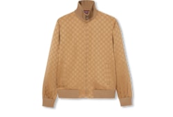 Chaqueta de jacquard con GG y cremallera