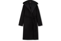 Cappotto reversibile in lana misto seta GG
