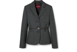 Chaqueta de botonadura sencilla de grisalla