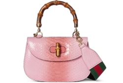 Маленькая сумка Gucci Bamboo 1947 из кожи питона