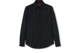 Chemise en crêpe de soie GG