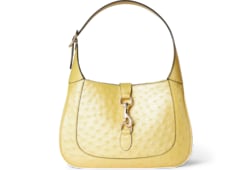 Сумка на плечо Gucci Jackie из кожи страуса
