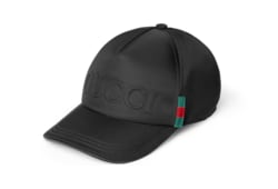 قبعة بيسبول من النايلون مع شعار Gucci