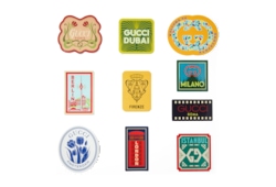 Gucci Cities luggage stickers