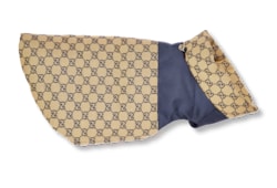 Cappotto reversibile per animali con motivo GG