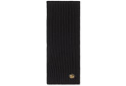 Wool cashmere scarf with Double G