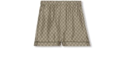 Шорты из шелка с принтом GG Supreme