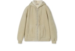 Blouson Aviateur GG à capuche en Shearling