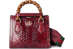 Minibolso tote Gucci Diana de pitón