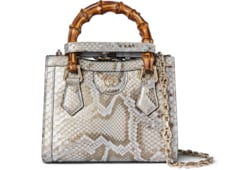 Миниатюрная сумка-тоут Gucci Diana из кожи питона
