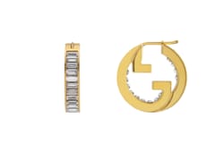 Orecchini a cerchio Gucci Blondie con cristalli