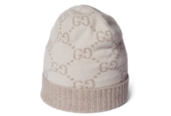 GG cashmere jacquard hat