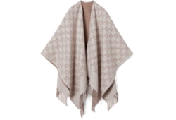 Cape en jacquard de laine GG