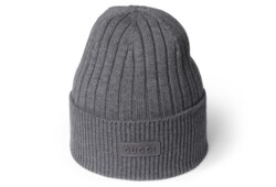 Rib knit wool hat