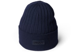 Berretto in lana lavorata a coste