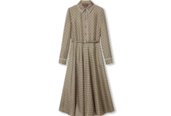 Abito in twill di seta GG
