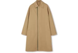 Manteau en coton embossé avec bande Web