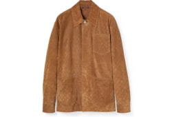 Embossed GG suede jacket
