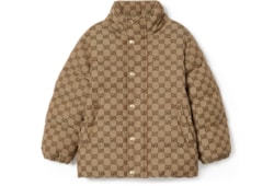 Chaqueta infantil acolchada de lona GG