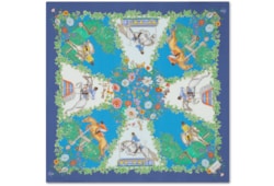 Einstecktuch aus Baumwolle mit Print