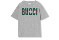 T-shirt bambino in cotone con stampa