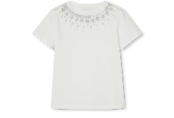 T-shirt bambino ricamata in cotone